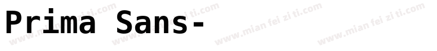 Prima Sans字体转换